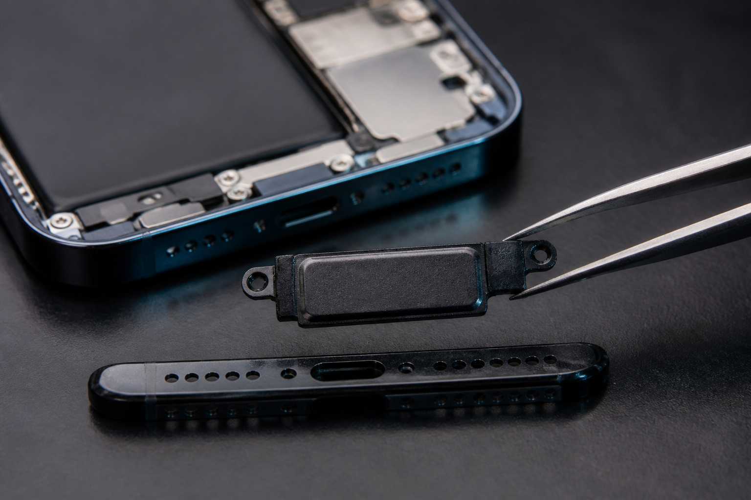 Representative service photograph of smartphone speaker repair
